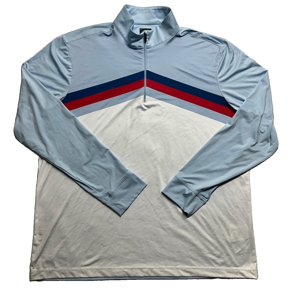 Greg Norman Men's Multicolor Long Sleeve Quarter Zip Shirt Size‎ L